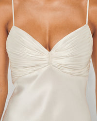 ECRU / DJV / QTY : 7 / Robe Longue Bretelle Rosa - Ecru