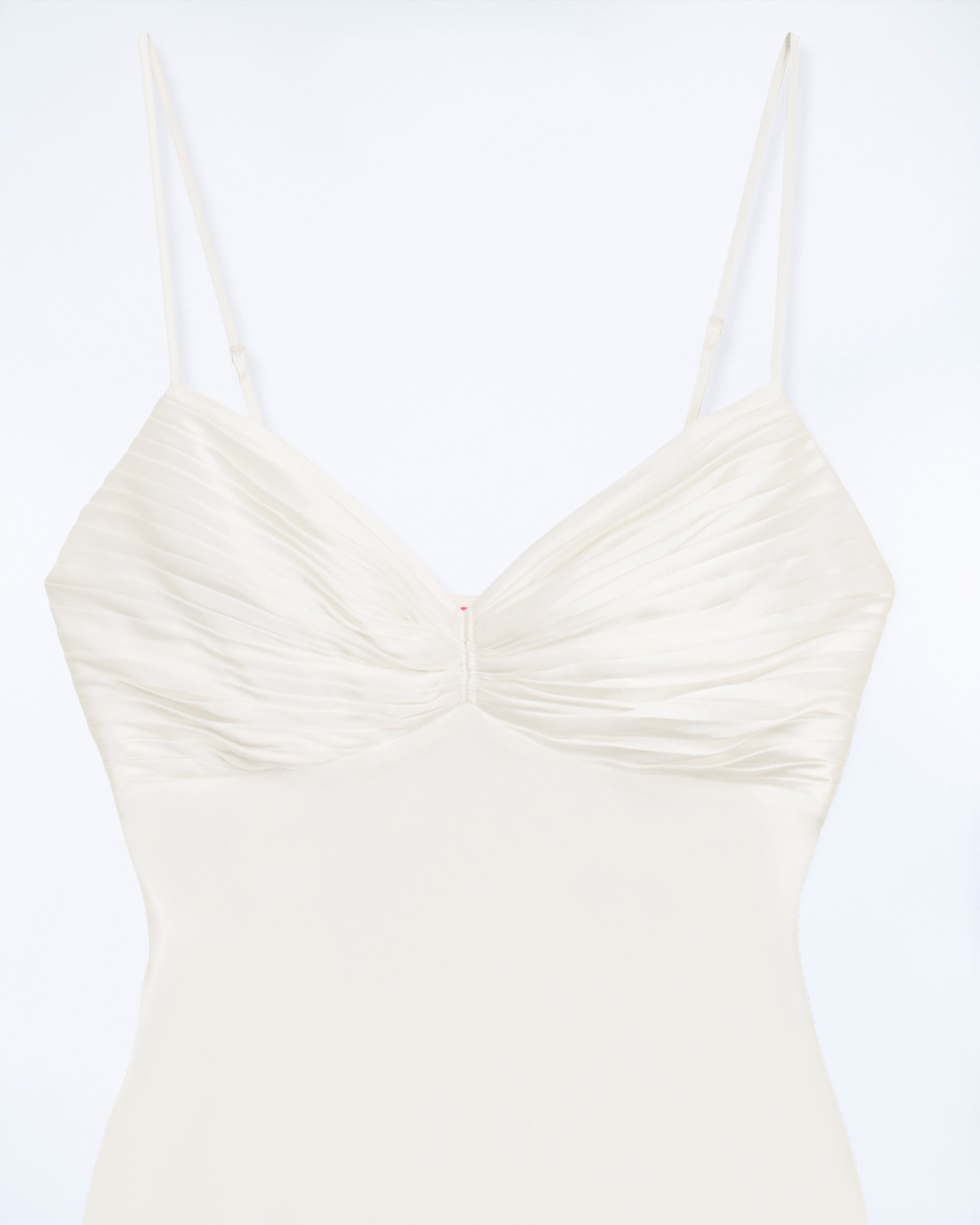 Rosa silk strapless maxi dress - Ecru