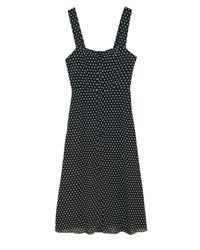 Robe longue à bretelles Leatitia - Noir