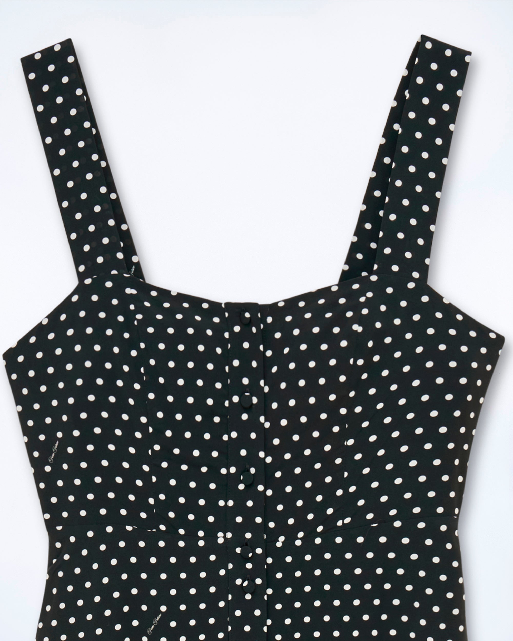 Robe longue à bretelles Leatitia - Noir