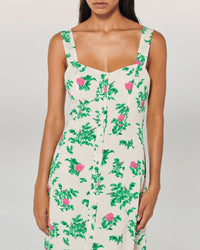 Robe longue à bretelles Leatitia - Spring Flower