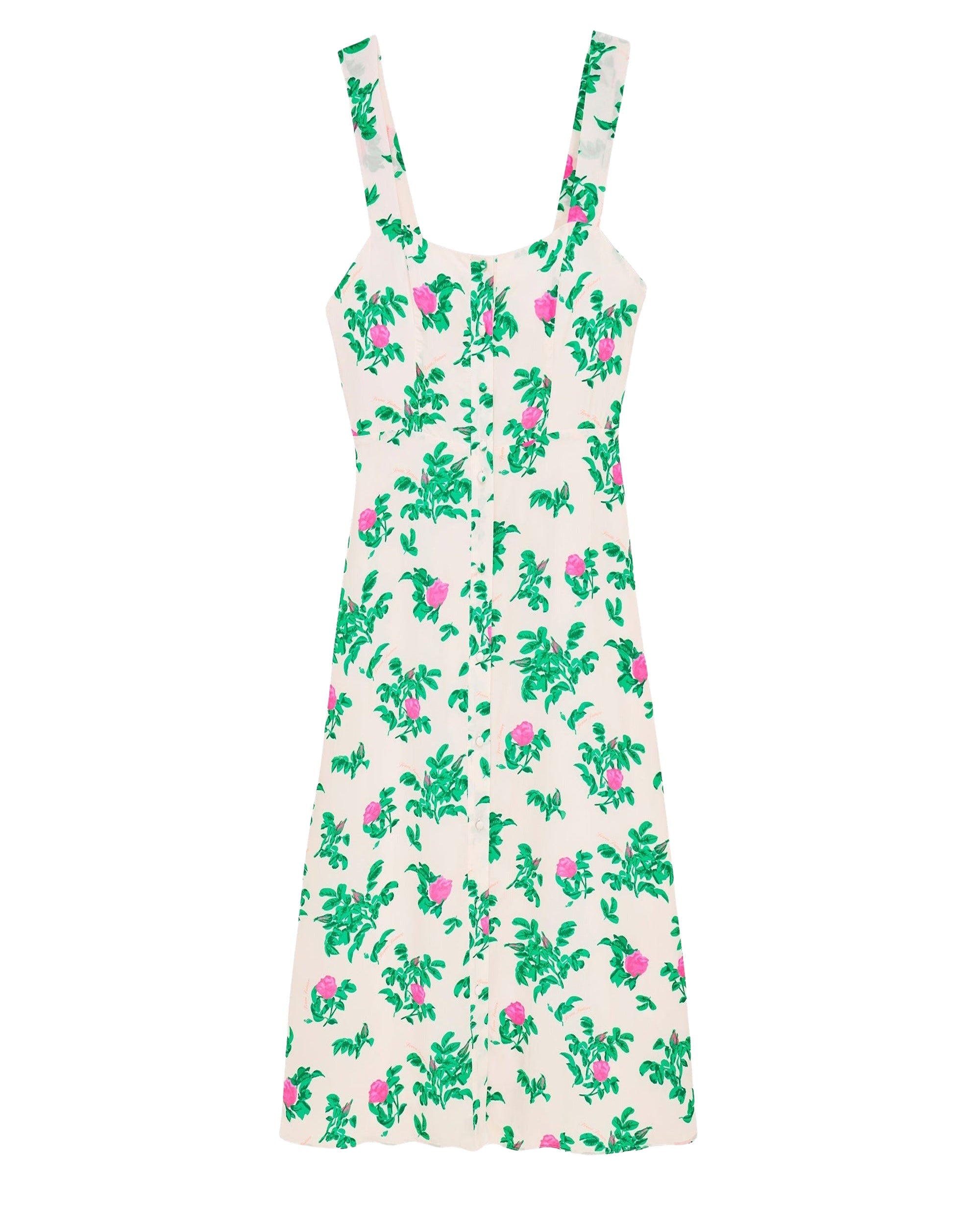 Robe longue à bretelles Leatitia - Spring Flower