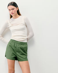 KAKI / NEW / QTY : 20 / Short Court Popeline - Kaki
