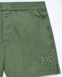KAKI / NEW / QTY : 20 / Short Court Popeline - Kaki