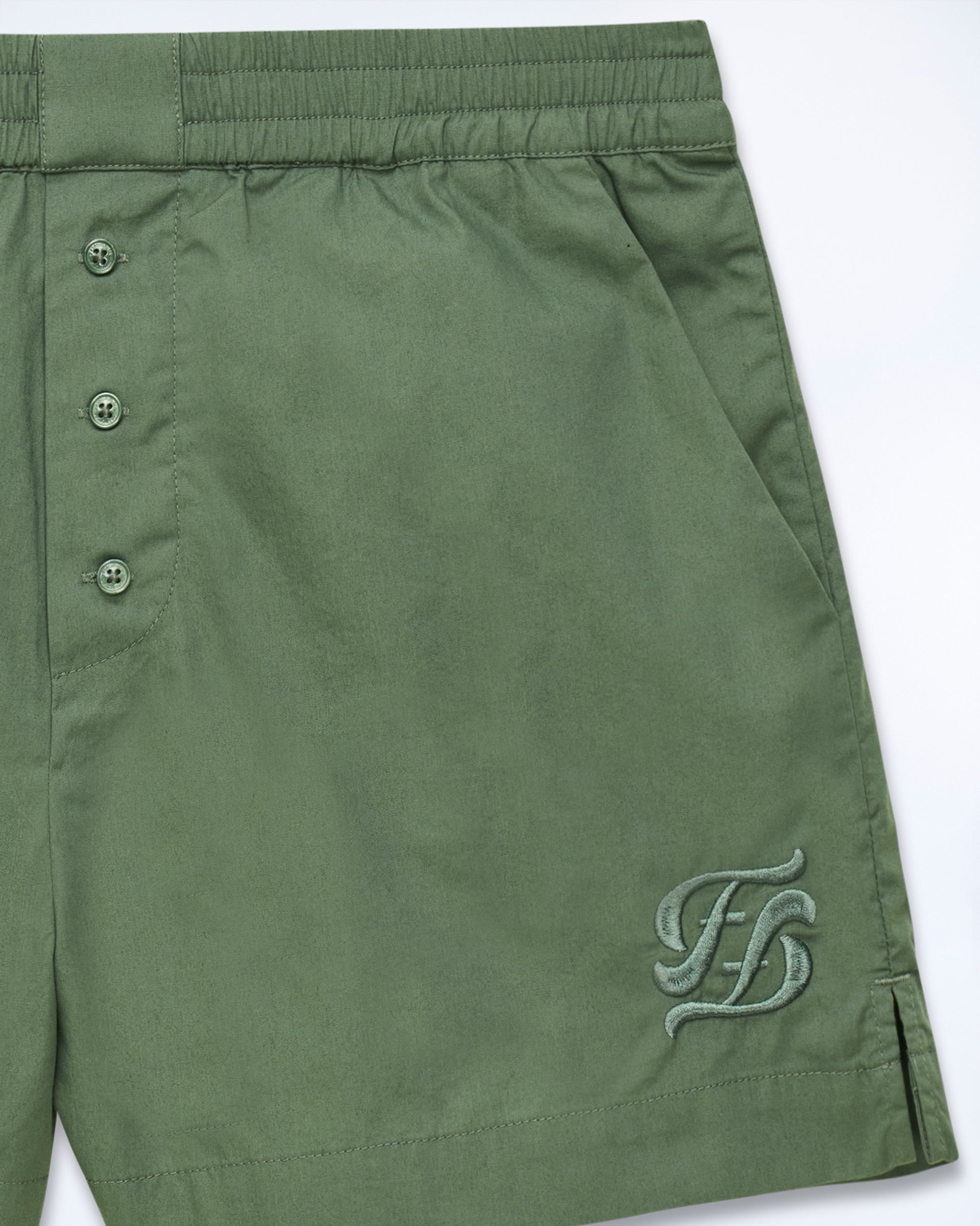 KAKI / NEW / QTY : 20 / Short Court Popeline - Kaki