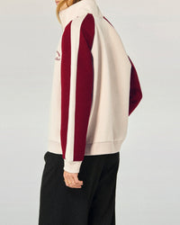 Sweatshirt oversize zippé - Beige