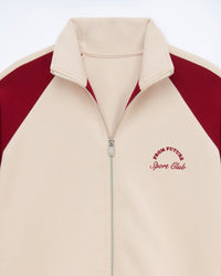 Sweatshirt oversize zippé - Beige