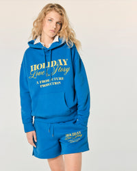 SURF BLUE / NEW / QTY : 80 / Sweatshirt Hoodie - Surf Blue