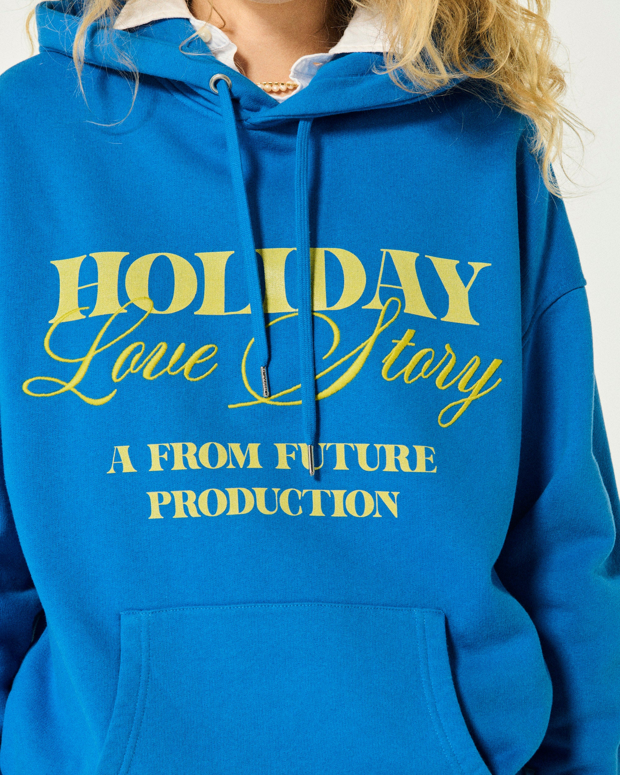 SURF BLUE / NEW / QTY : 80 / Sweatshirt Hoodie - Surf Blue