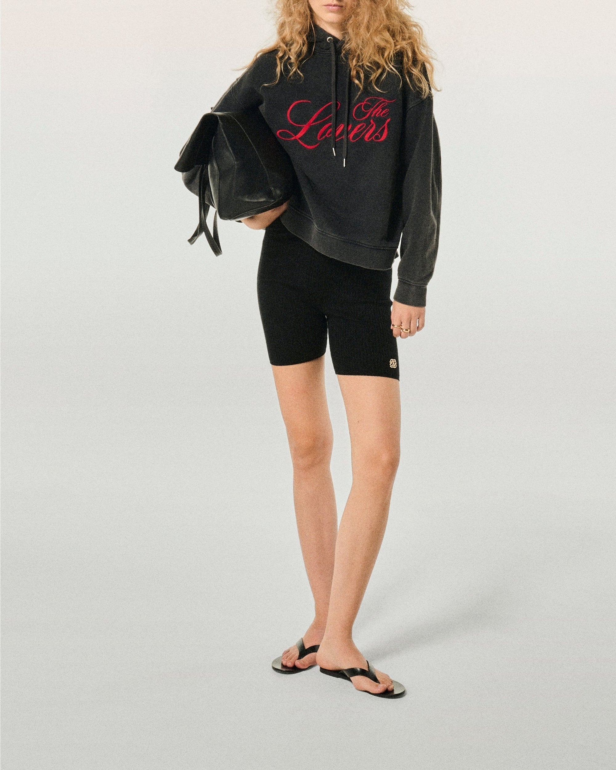Pull à capuche - Washed Black