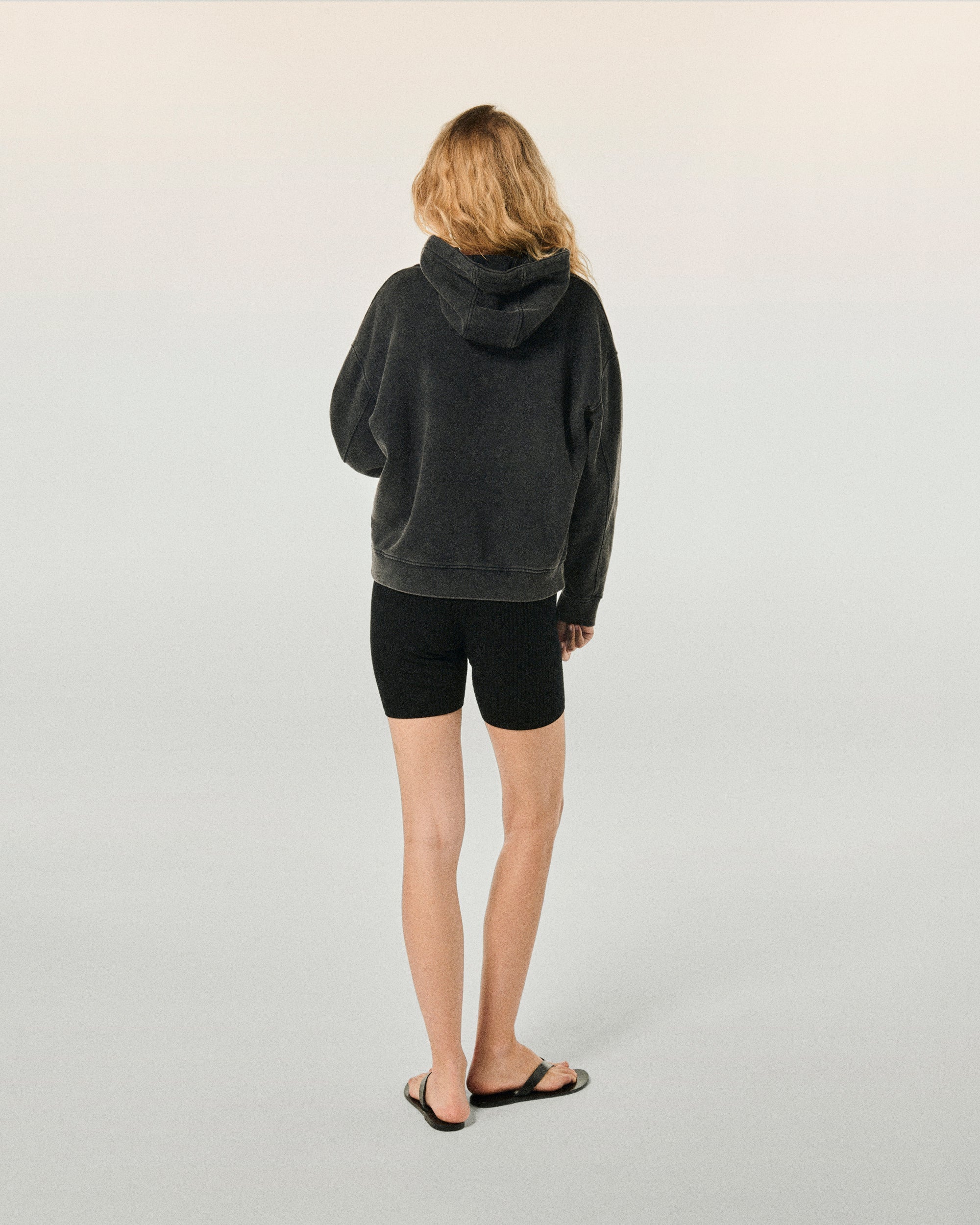 Pull à capuche - Washed Black