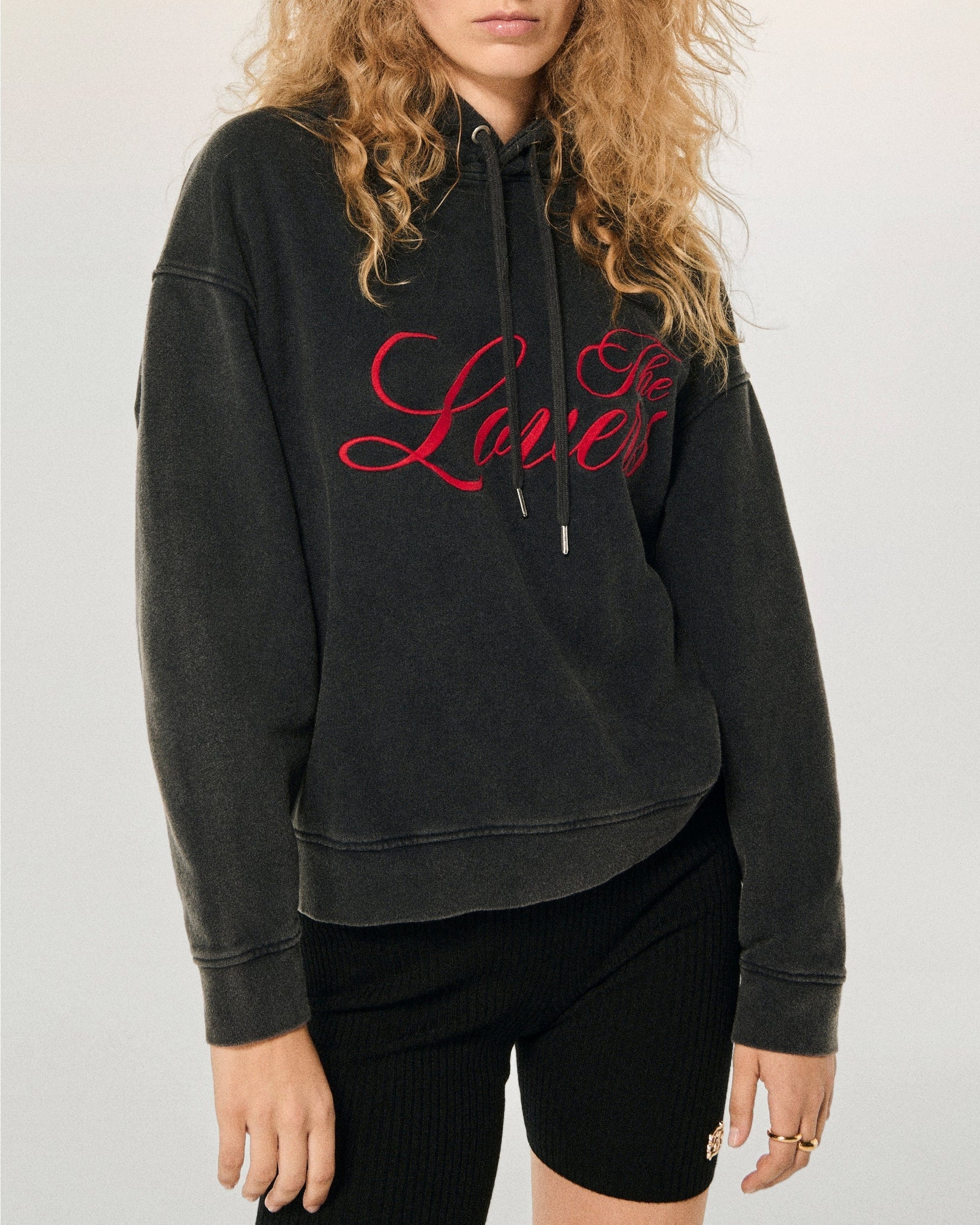 Pull à capuche - Washed Black