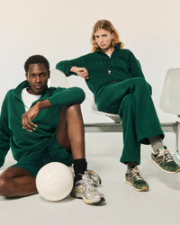 COLLEGE GREEN / NEW / QTY : 3 / Sweatshirt Col Camionneur - College Green