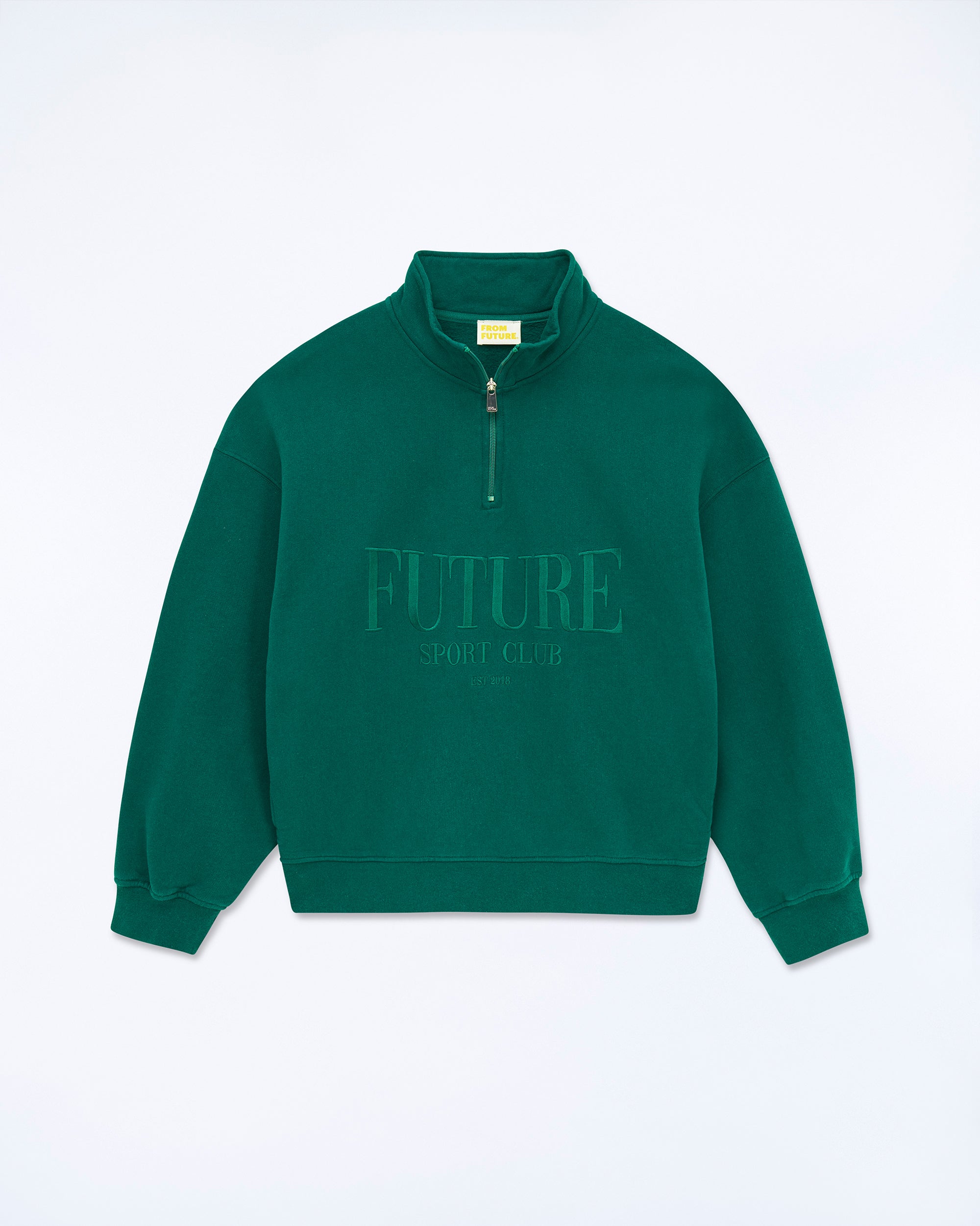 COLLEGE GREEN / NEW / QTY : 3 / Sweatshirt Col Camionneur - College Green