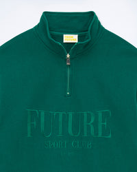 COLLEGE GREEN / NEW / QTY : 3 / Sweatshirt Col Camionneur - College Green