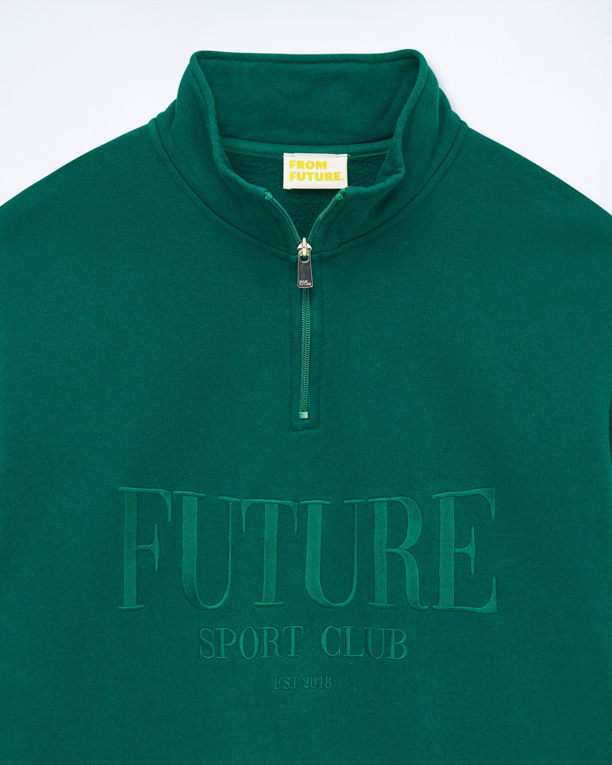 COLLEGE GREEN / NEW / QTY : 3 / Sweatshirt Col Camionneur - College Green