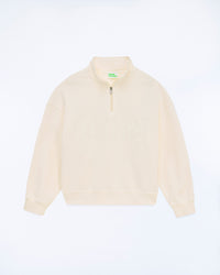 BEIGE / NEW / QTY : 10 / Sweatshirt Col Camionneur - Beige