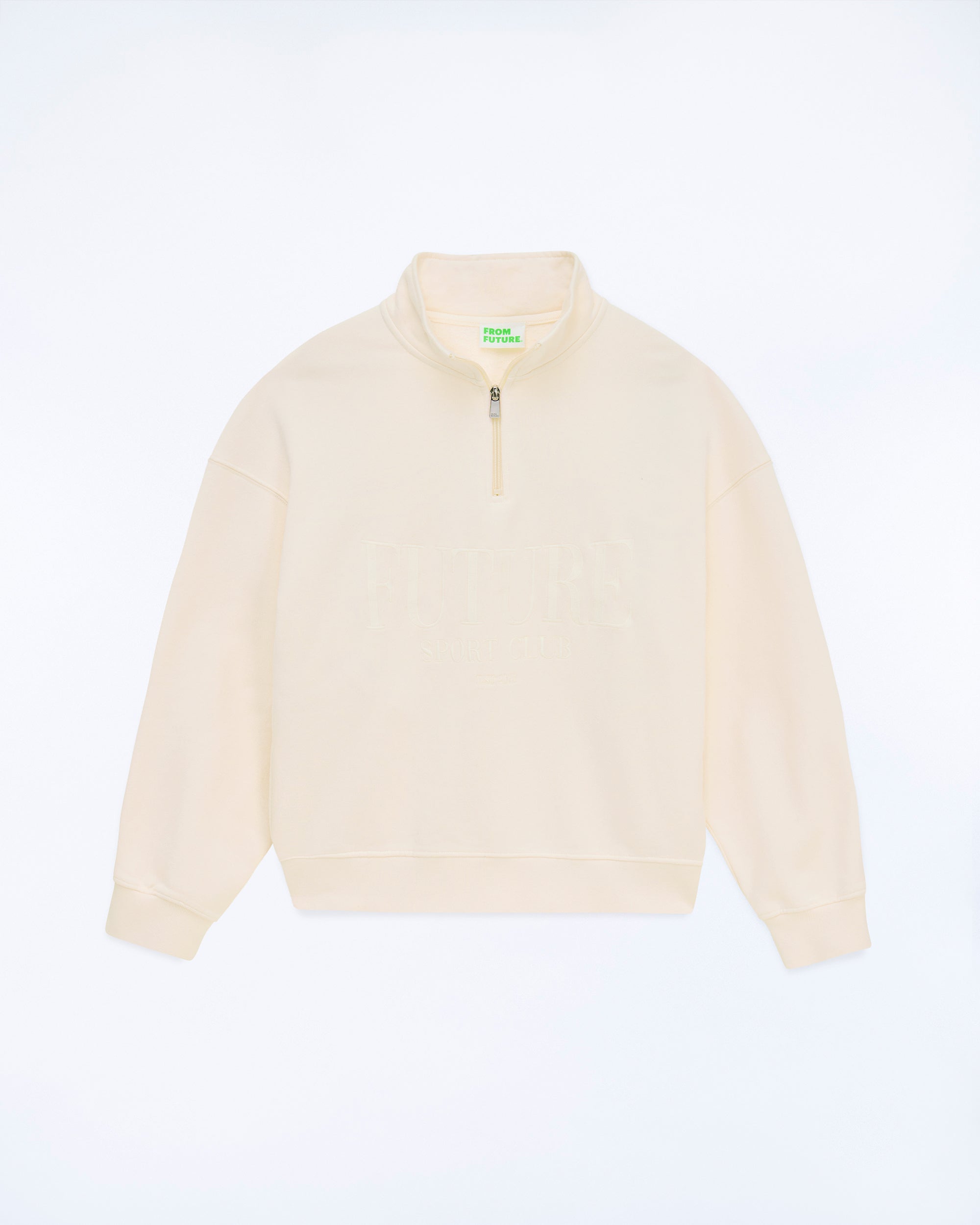 BEIGE / NEW / QTY : 10 / Sweatshirt Col Camionneur - Beige