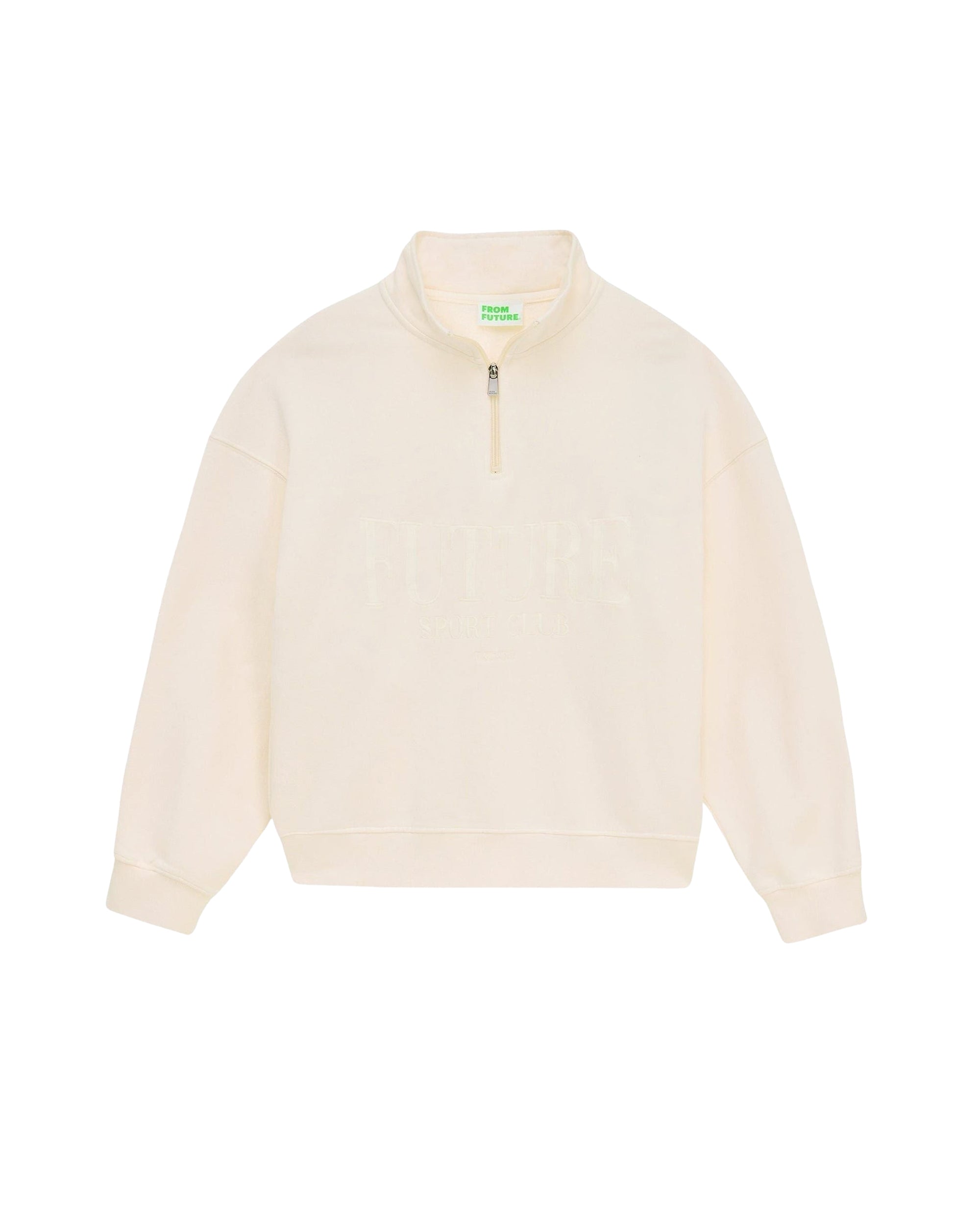 Sweatshirt à col camionneur - Beige