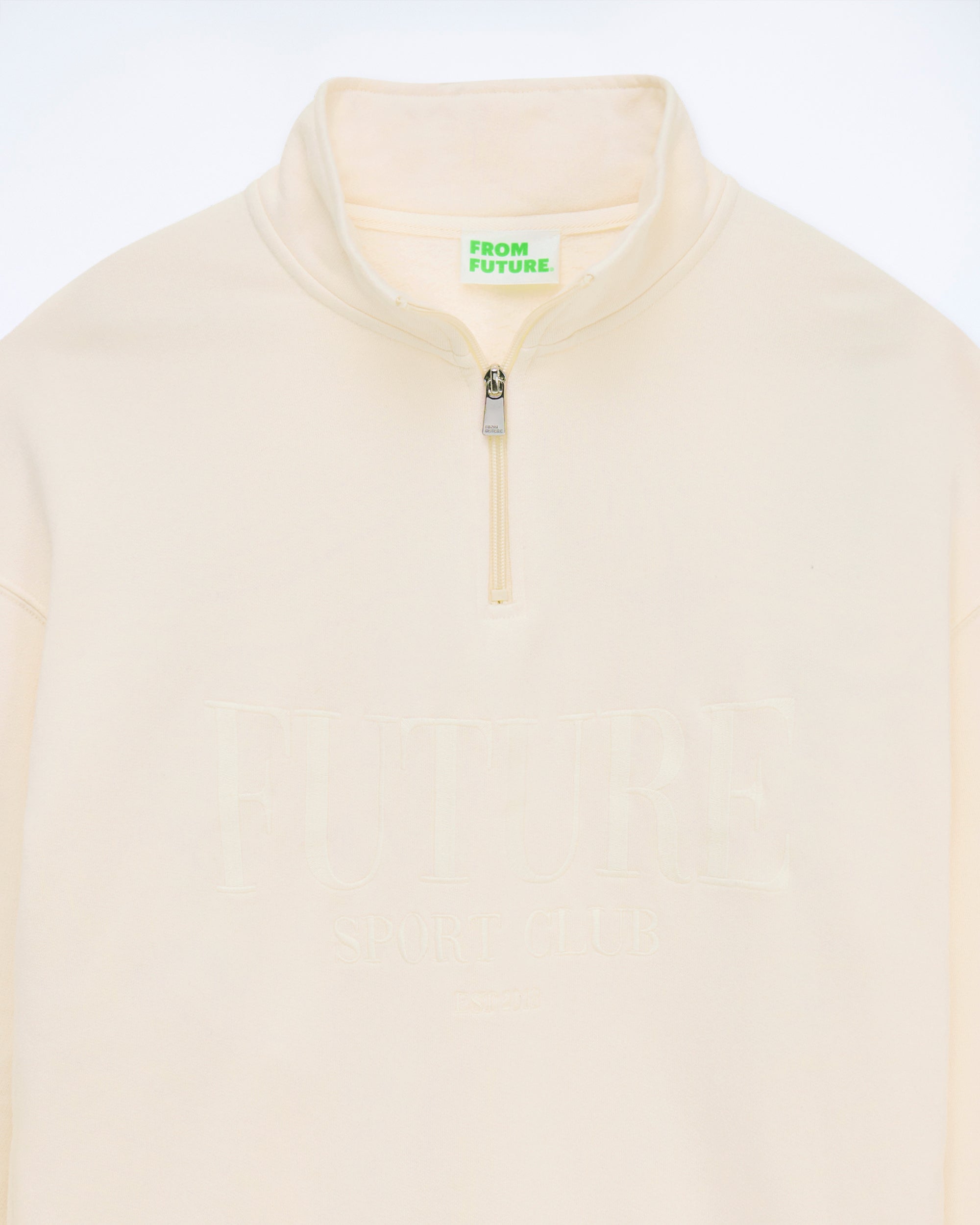BEIGE / NEW / QTY : 10 / Sweatshirt Col Camionneur - Beige