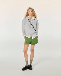 GRIS CHINE CLAIR / NEW / QTY : 5 / Sweatshirt Col Rond Double F - Gris Chine Clair