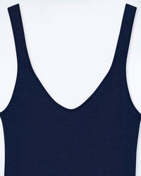 Débardeur en laine mérinos - Navy