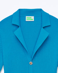 TROPICAL BLUE
 / NEW / QTY : 10 / Top Manches Courtes Bicolore - Tropical Blue