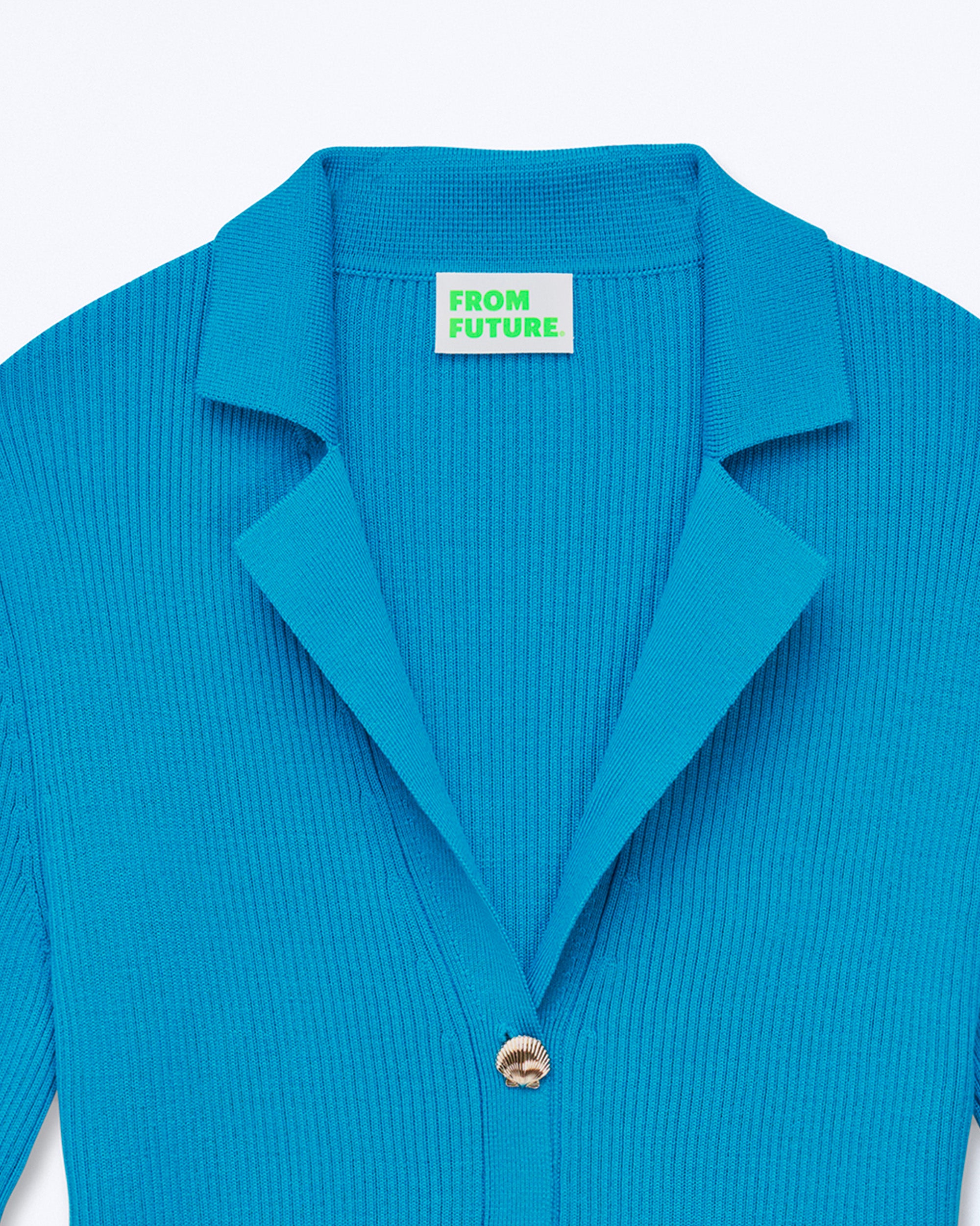 TROPICAL BLUE
 / NEW / QTY : 10 / Top Manches Courtes Bicolore - Tropical Blue