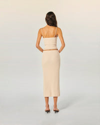 Perle wool tank top - Light Beige