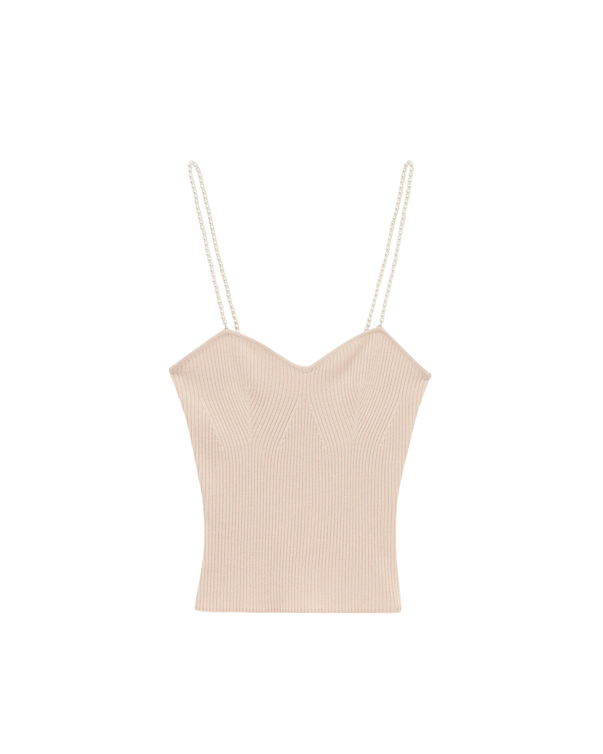 Perle wool tank top - Light Beige