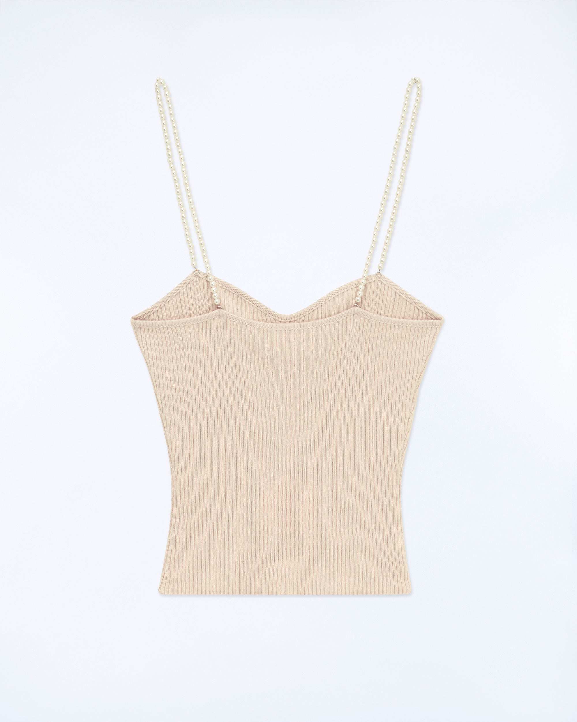 Perle wool tank top - Light Beige