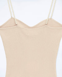 Perle wool tank top - Light Beige