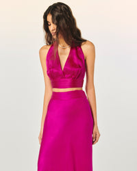RASPBERRY PINK / NEW / QTY : 5 / Top Bretelle Lenie - Raspberry Pink