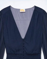 Blouse à manches longues Golda - Navy