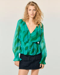 MARVELOUS GREEN / NEW / QTY : 55 / Top Manches Longues Golda - Marvelous Green
