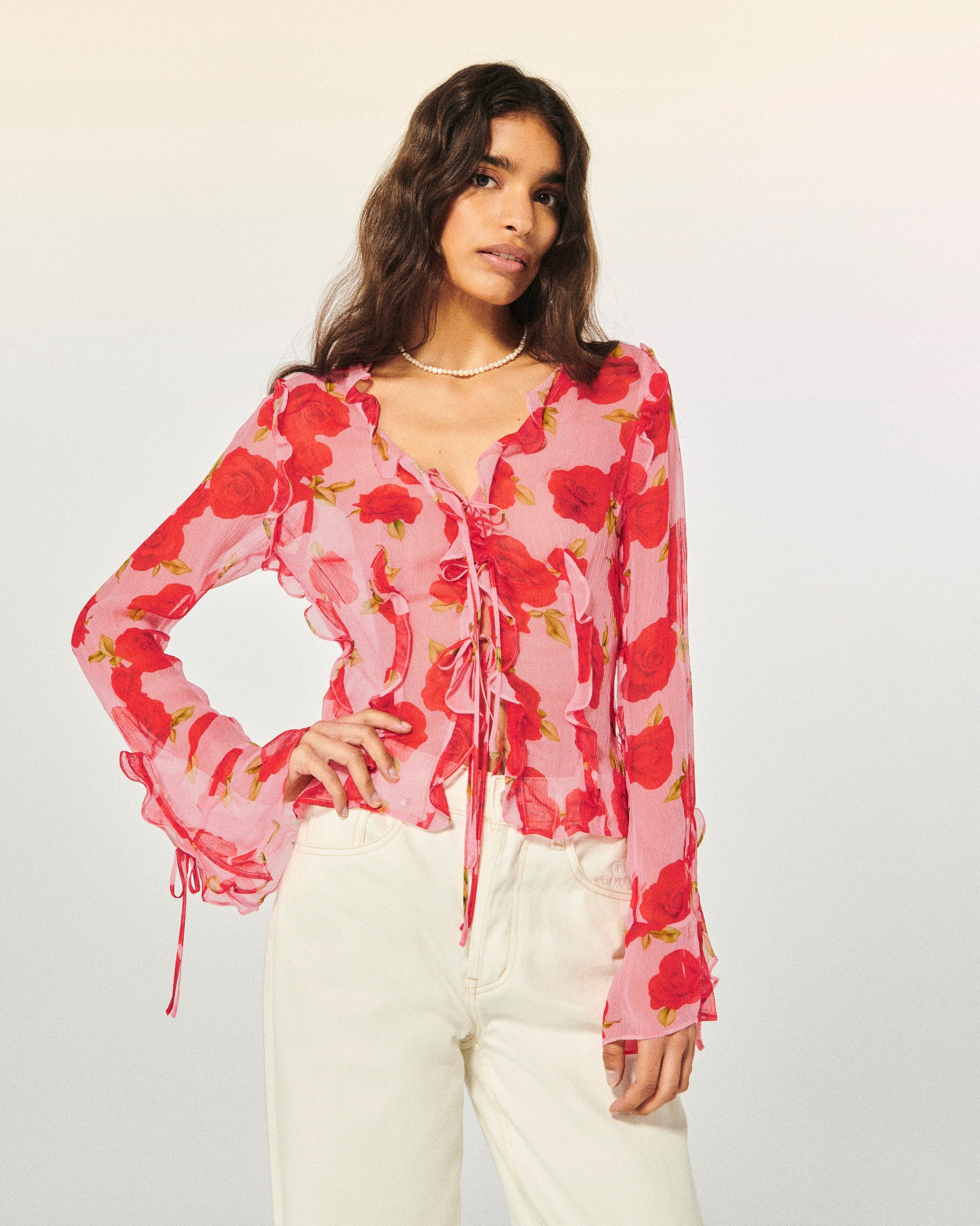 HOT ROSES / DJV / QTY : 2 / Top Manches Longues Bettina - Hot Roses