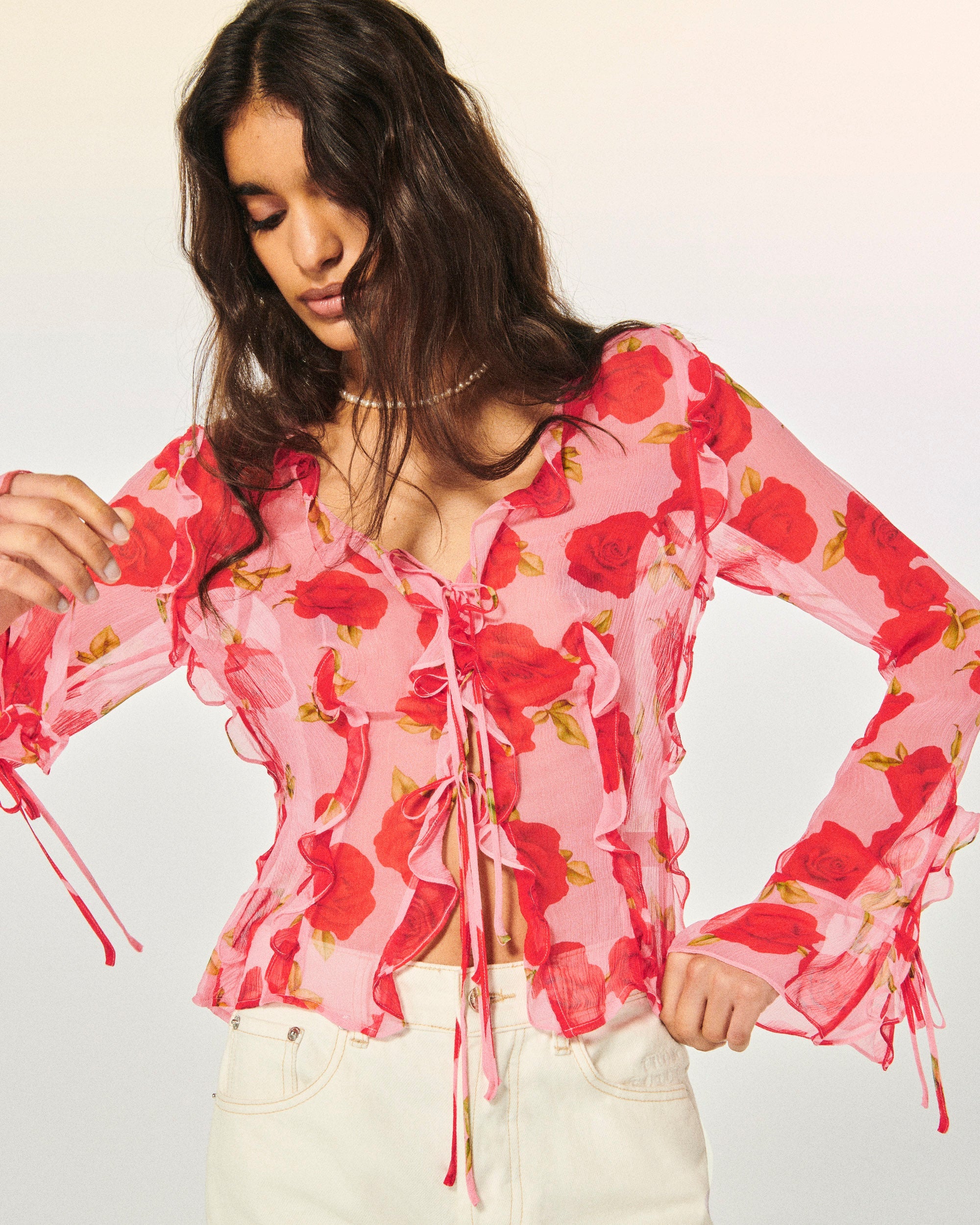 HOT ROSES / DJV / QTY : 2 / Top Manches Longues Bettina - Hot Roses