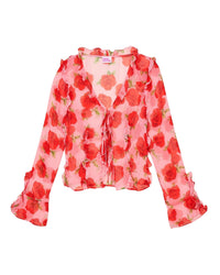 Blouse à manches longues Bettina - Hot Roses