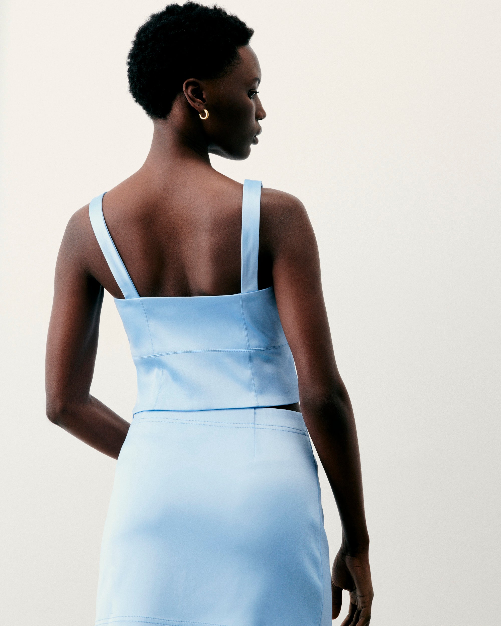 BABY BLUE / NEW / QTY : 3 / Top Bretelle - Baby Blue