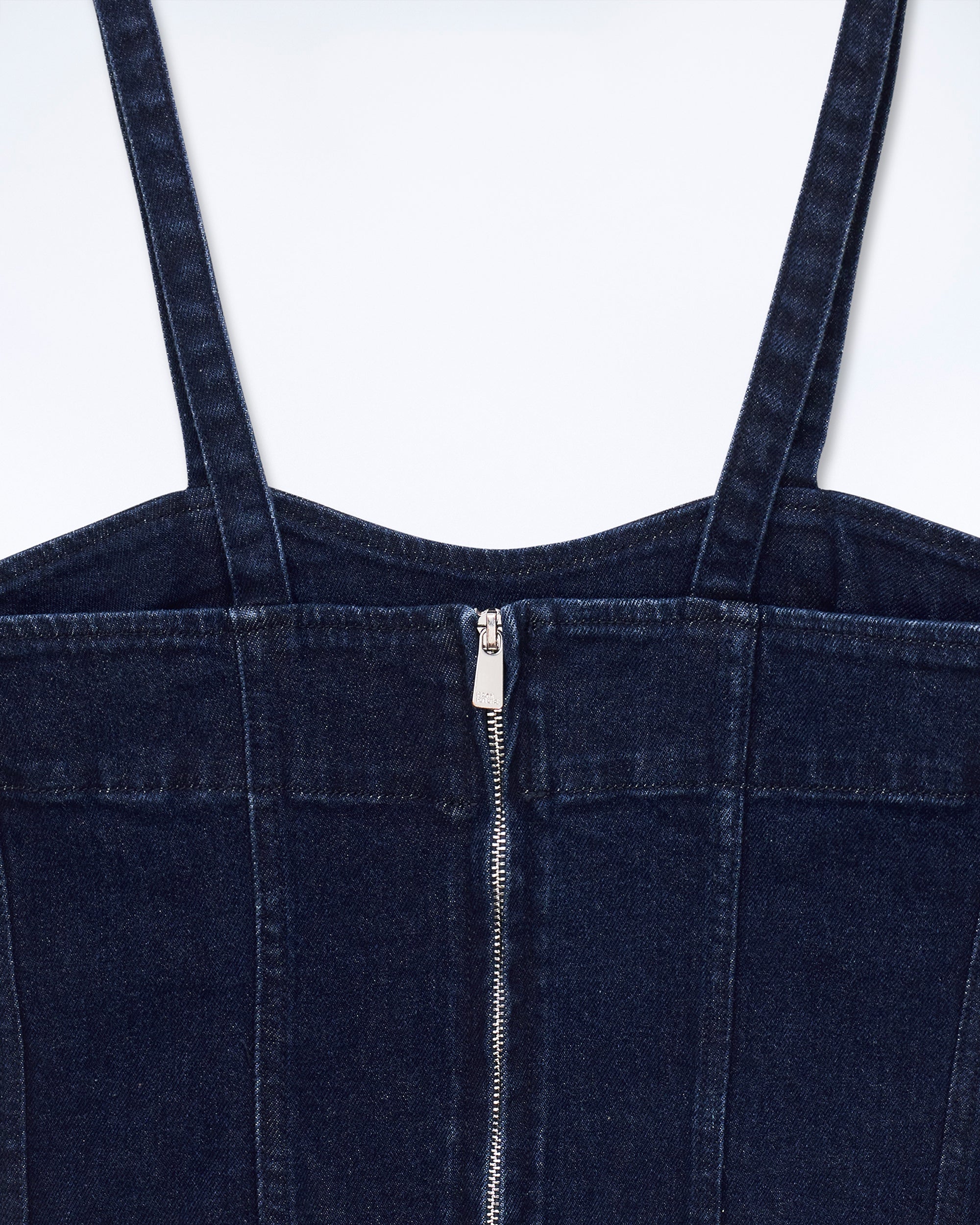 Strappy denim top - Brut