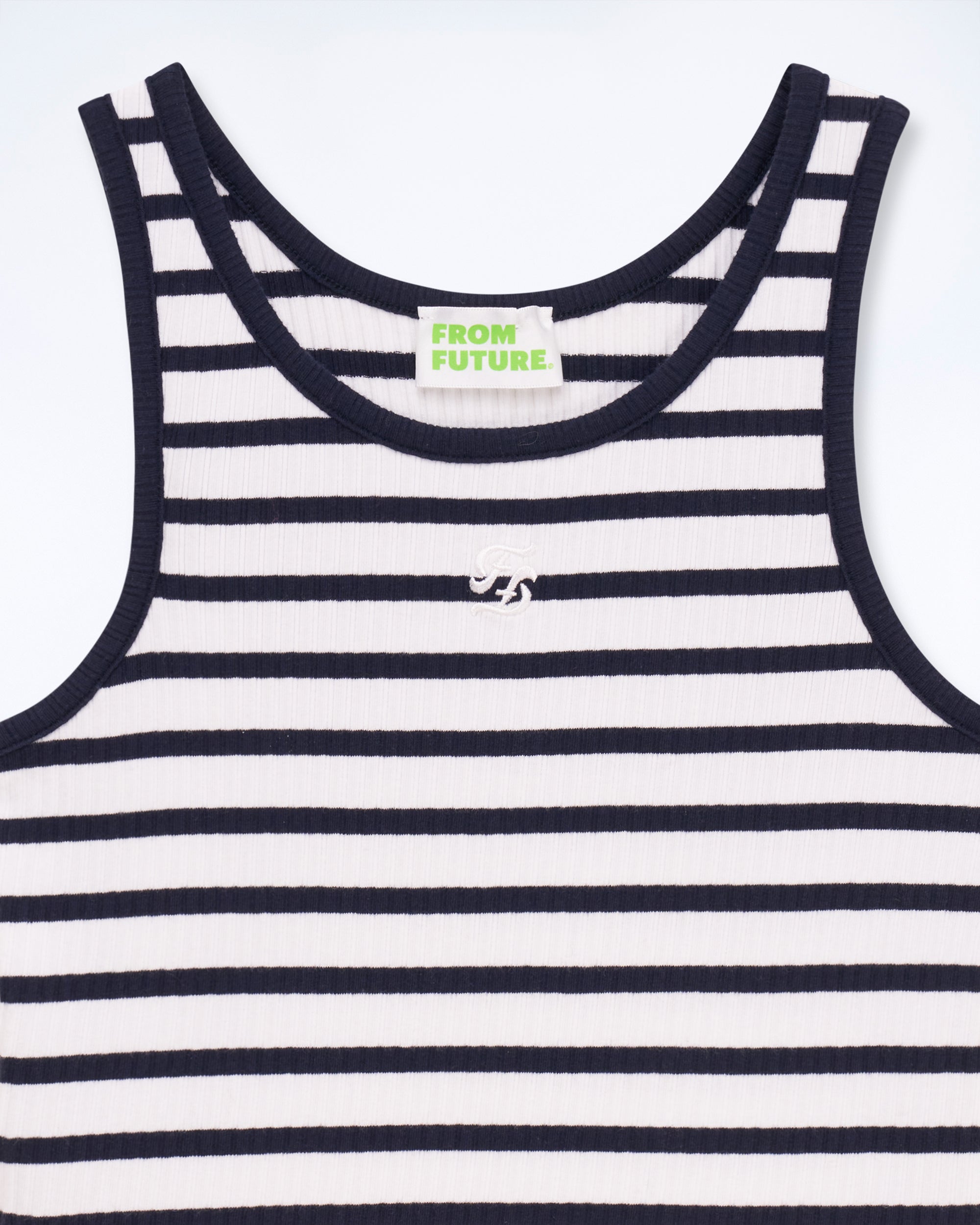 ECRU/NAVY / NEW / QTY : 7 / Top Bretelle - Ecru/Navy