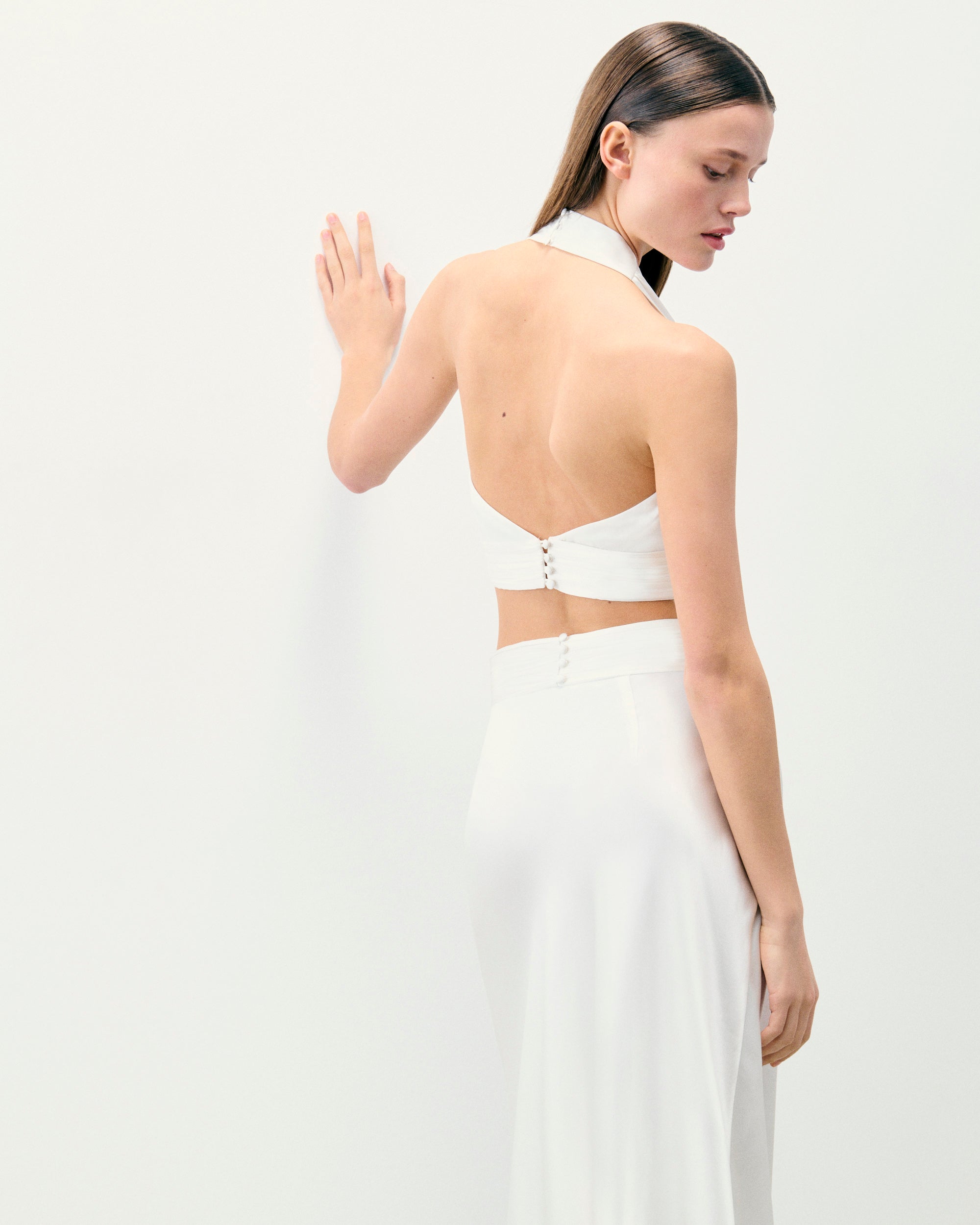 ECRU / NEW / QTY : 18 / Top Bretelle Leo - Ecru