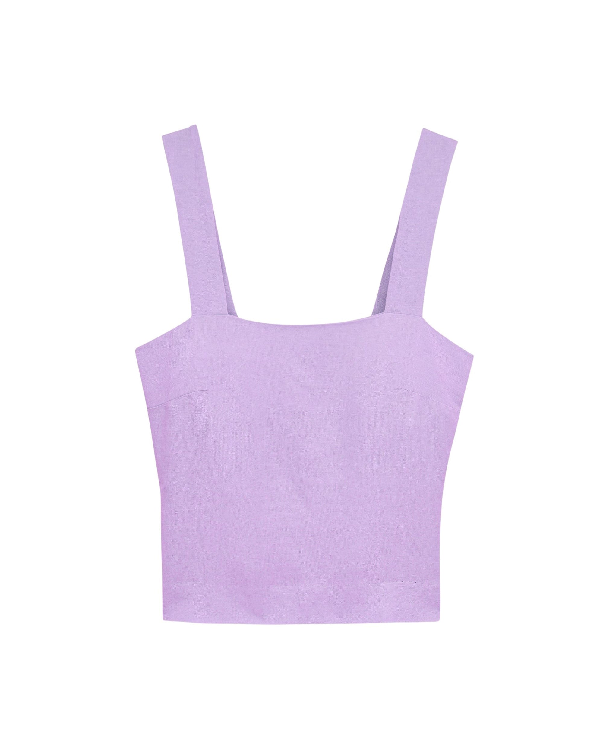 Top Bretelle   - Lilas