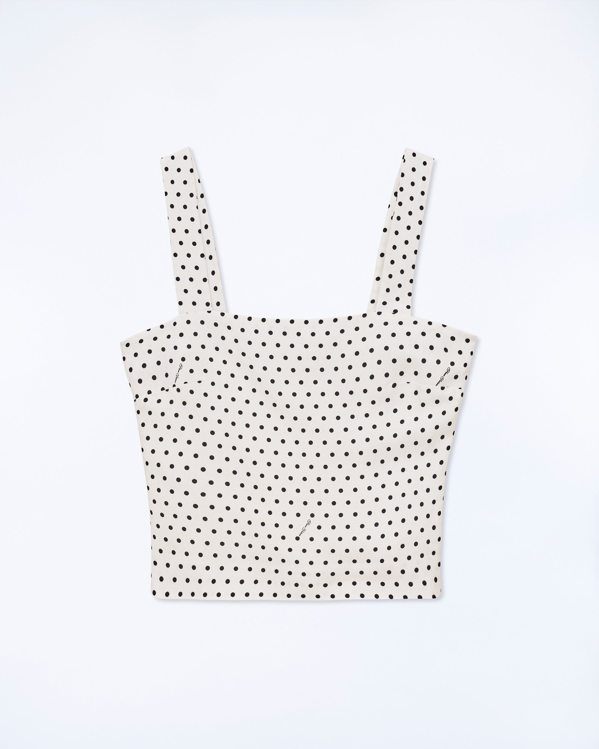 POIS ECRU / NEW / QTY : 17 / Top Bretelle - Pois Ecru