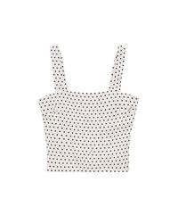 Top Bretelle  - Pois Ecru