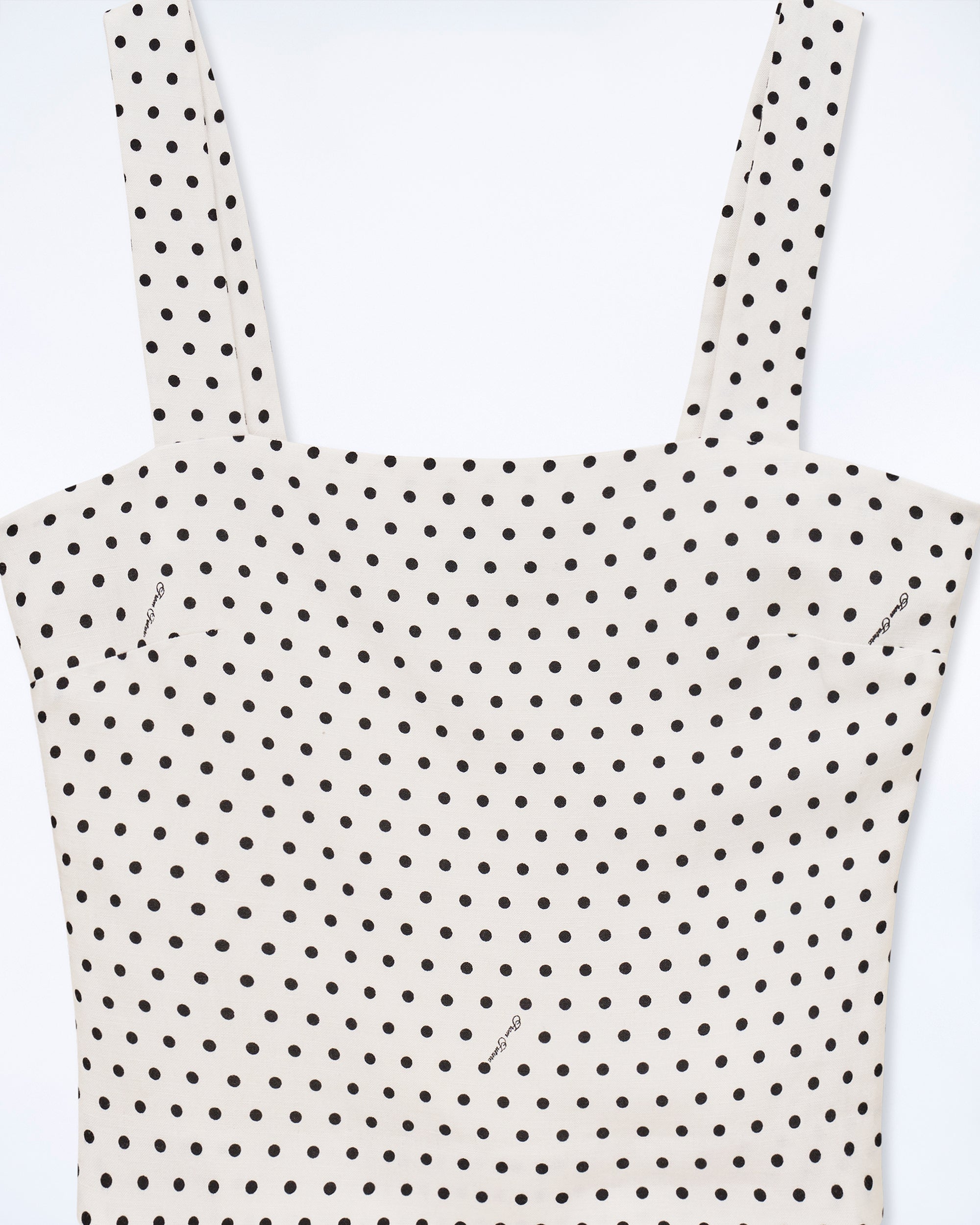 POIS ECRU / NEW / QTY : 17 / Top Bretelle - Pois Ecru