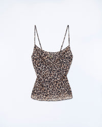 WINTER LEOPARD / NEW / QTY : 3 / Top Bretelle Mousseline - Winter Leopard