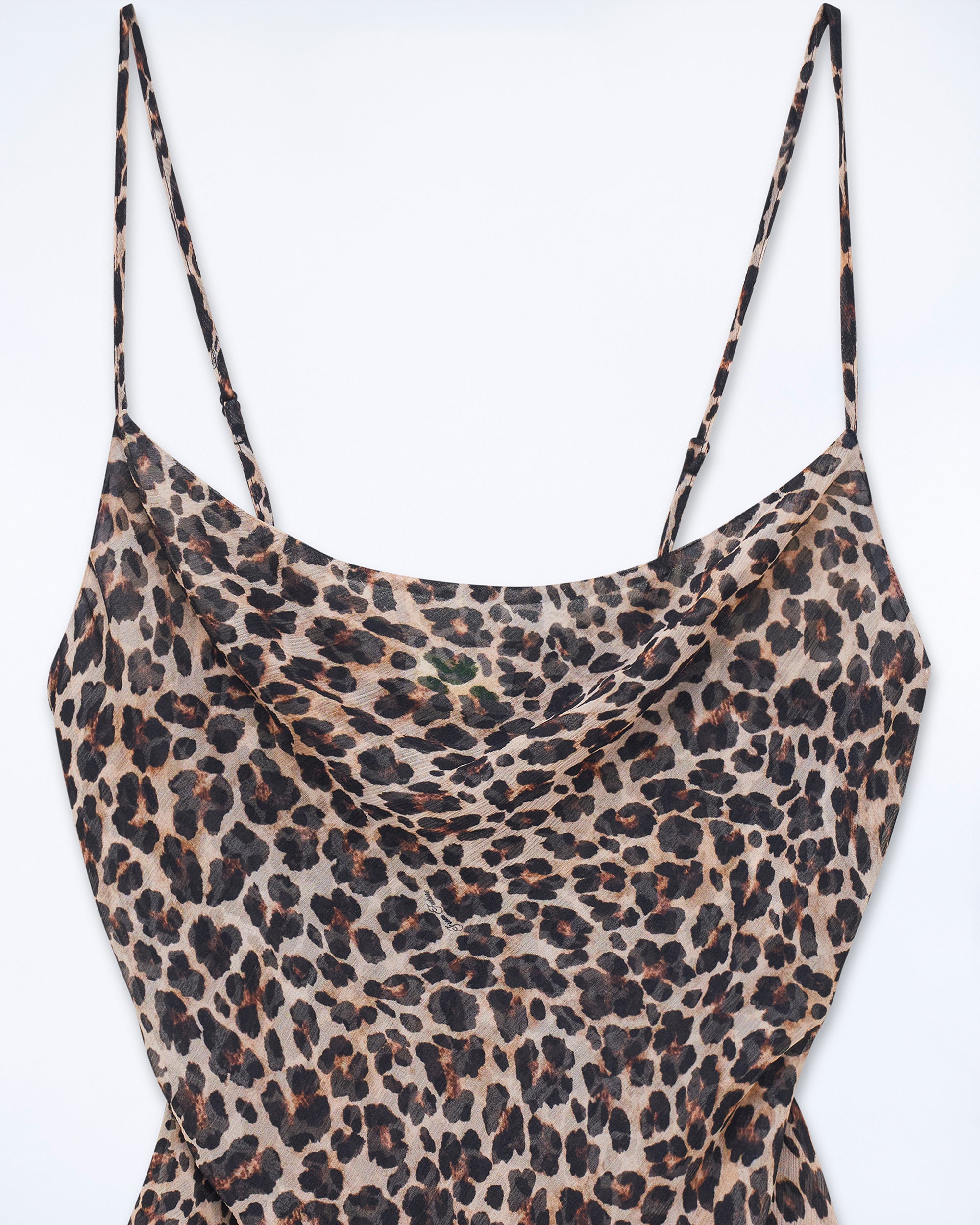 WINTER LEOPARD / NEW / QTY : 3 / Top Bretelle Mousseline - Winter Leopard