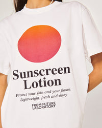 Short-sleeved round-neck T-shirt - White