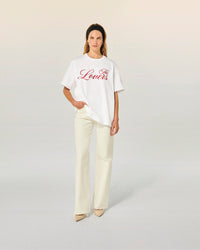 T-shirt Col Rond Manches Courtes  - Blanc
